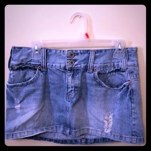 American eagle outfitters jean skirt